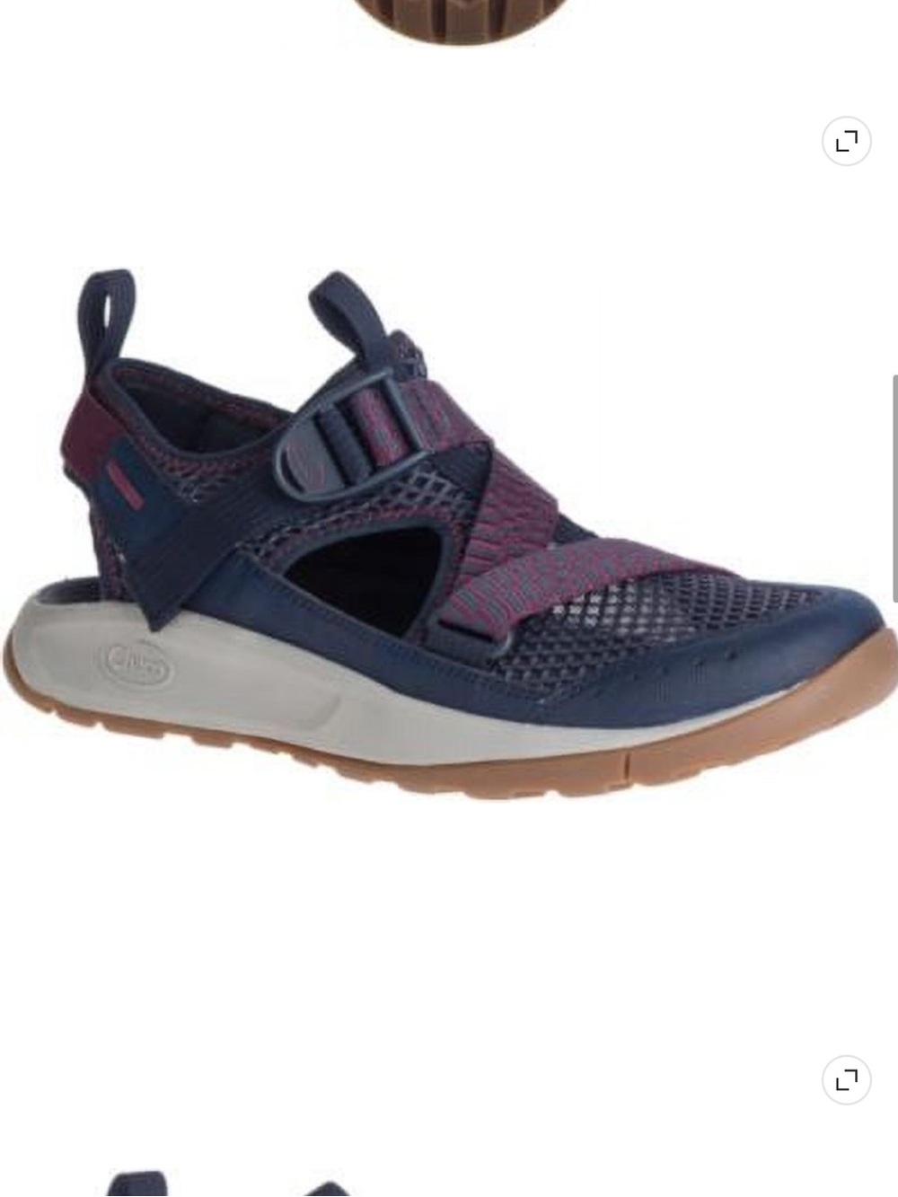 NEW Chaco Odyssey Women’s Size 9 Navy Burgundy Water Hiking Sandals